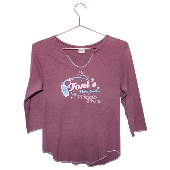 ACME NYC x VINTAGE Tony's hair Salon Ultimate Tease thin graphic tee size L - Picture 1 of 11